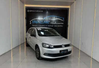 Volkswagen gol trendline 1.0 t.flex 8v 5p  - prata - 2014/2015
