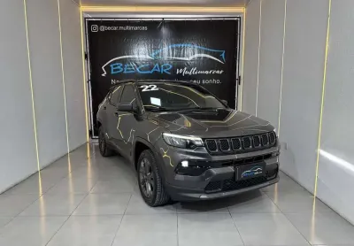 Jeep compass long. t270 1.3 tb 4x2 flex aut.  - cinza - 2021/2022