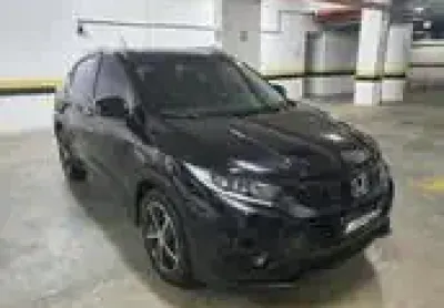 Honda hr-v ex ano 2019, na cor preta, câmbio automático cvt, ar digital, bancos em couro, multimídia