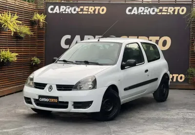 Renault clio 1.0 2011 flex  básico   100% financiado