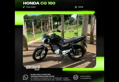 Honda cg 160 fan esdi 2016