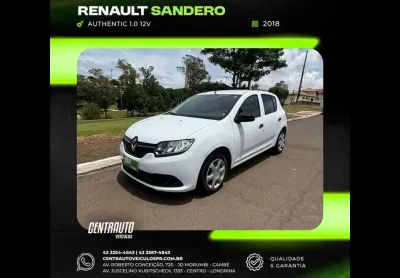 Renault sandero authentic 1.0 12v 2018
