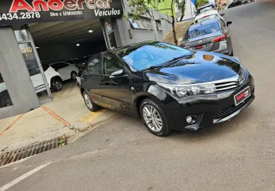 Corolla xei 2.0 flex 2015 automático completo couro midia rodas