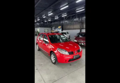 Renault sandero expression hi-flex 1.0 16v 5p  - vermelha - 2008/2009