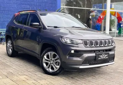 Jeep compass long. t270 1.3 tb 4x2 flex aut.  - cinza - 2023/2023