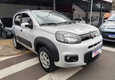 Fiat uno way 1.4 2016 — único dono impecável cor prata 4 pneus novos completo e revisado. carro econ