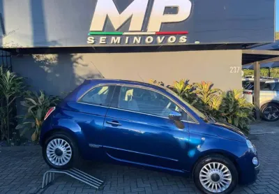Fiat 500 lounge 1.4 16v 100cv  mec.  - azul - 2009/2010