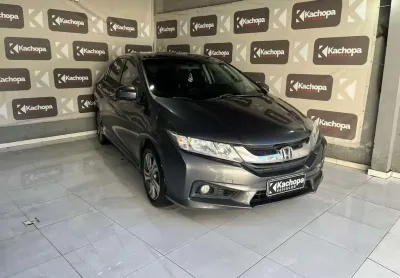 Honda city sedan lx 1.5 flex 16v 4p aut.  - cinza - 2017/2017