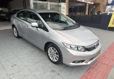 Honda civic sed. lxl flex  aut   - prata - 2012/2012