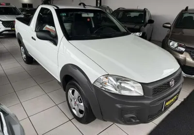 Fiat strada working 1.4 fire flex 8v cs  - branca - 2014/2015
