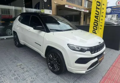 Jeep compass s t270 1.3 tb flex aut teto solar   - branca - 2022/2023