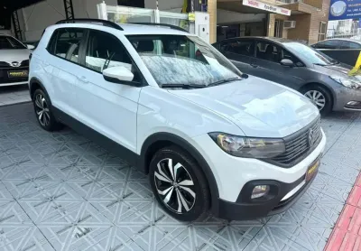 Volkswagen t-cross tsi flex aut com 33 mil km   - branca - 2024/2024