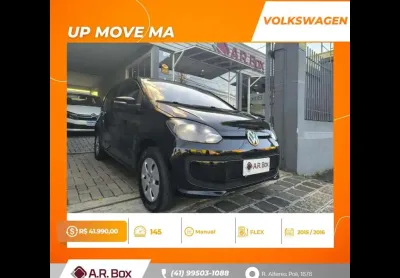 Volkswagen up move ma 2016 preto abaixo da fipe finacia 100%