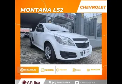 Chevrolet montana ls2 2019 branca completa
