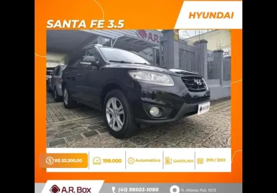 Hyundai santa fe 3.5 2012 7 lugares preto 4x4