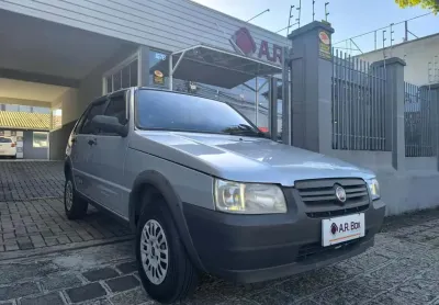 Fiat uno mille way econ 2009 4 portas prata