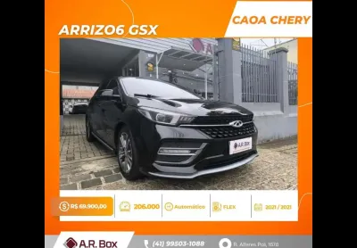 Caoa chery arrizo6 gsx 2021 preto top de linha