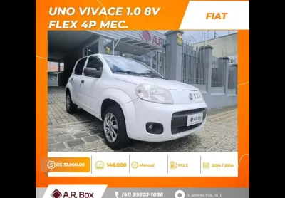 Fiat uno vivace 1.0 2014 branco completo