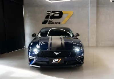 Ford mustang gt premium 5.0 v8  - azul - 2017/2018