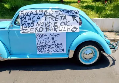 Fusca 1960 placa preta 