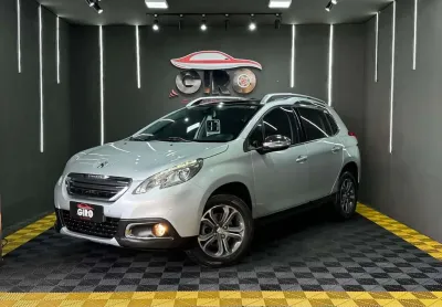 Peugeot 2008 griffe 1.6 turbo flex 16v 5p mec.  - prata - 2016/2017