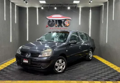 Renault clio sed. authentique hi-flex 1.6 16v 4p  - cinza - 2004/2005