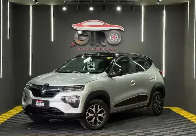 Renault kwid intense 1.0 flex 12v 5p mec - prata - 2023/2024