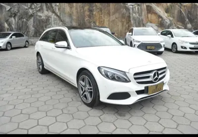 Mercedes-benz mercedes c-300 estate avantgarde 2.0 turbo at - branca - 2017/2018