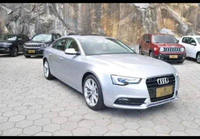 Audi a5 sportback ambiente 1.8 tfsi at  - prata - 2015/2016
