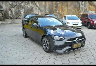 Mercedes-benz c200 amg line eq boost 1.5 turbo at (hibrido)  - cinza - 2022/2023