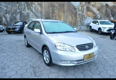 Toyota corolla xei 1.8 at  - prata - 2002/2003
