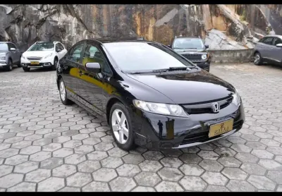 Honda civic lxs 1.8 at  - preta - 2006/2007