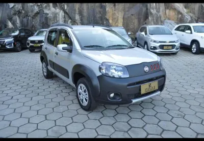 Fiat uno way 1.4 - prata - 2011/2012