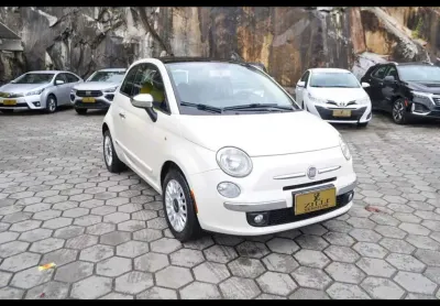 Fiat 500 lounge air 1.4 at  - branca - 2011/2012