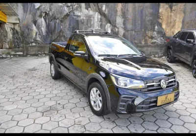 Volkswagen saveiro trendline 1.6 cs  - preta - 2024/2025