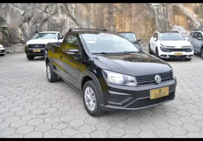 Volkswagen saveiro trendline 1.6 cs - preta - 2019/2020