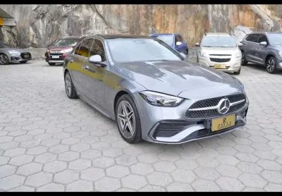 Mercedes-benz c200 amg line eq boost 1.5 turbo at (hibrido)  - cinza - 2024/2024