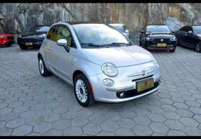 Fiat 500 lounge air 1.4 at - prata - 2011/2012