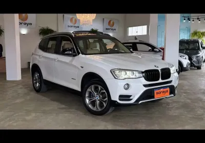 Bmw x3 xdrive 20i 2.0/x-line bi-tb flex aut.  - branca - 2014/2015