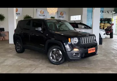 Jeep renegade sport 1.8 4x2 flex 16v mec.  - preta - 2016/2016
