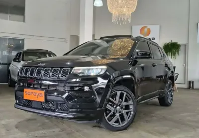 Jeep compass s t270 1.3 tb 4x2 flex aut.  - preta - 2024/2025