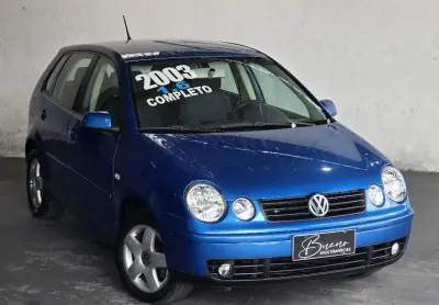 Vw/ polo 1.6 mi completo azul mercato aceito trocas e financio - 2003