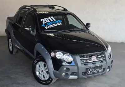 Fiat strada adventure cabine dupla flex completo impecável  aceito trocas e financio 