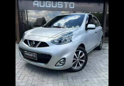 Nissan march sl 1.6 16v flex fuel 5p  - prata - 2014/2015