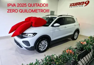 Volkswagen t cross tsi 2025 zero km! ipva quitado emplacada! 