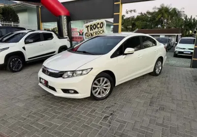 Honda civic sedan lxr 2.0 flexone 16v aut. 4p  - branca - 2013/2014