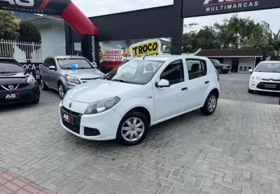 Renault sandero expression hi-flex 1.0 16v 5p  - branca - 2014/2014