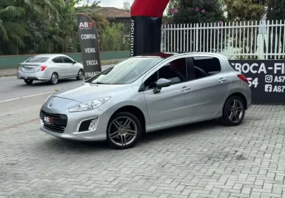 Peugeot 308 feline/griffe 1.6 turbo 16v 5p aut.  - prata - 2013/2014