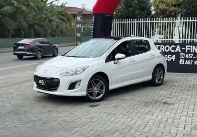 Peugeot 308 allure 2.0 flex 16v 5p aut.  - branca - 2014/2015