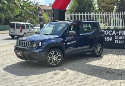 Jeep renegade long. t270 1.3 tb 4x2 flex aut.  - azul - 2022/2023